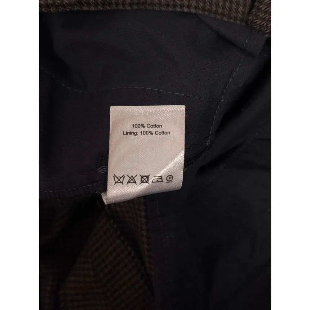 A Kind of Guise Pants 44 / US 30 Mens Cotton Herringbone Pleated *FLAWS*